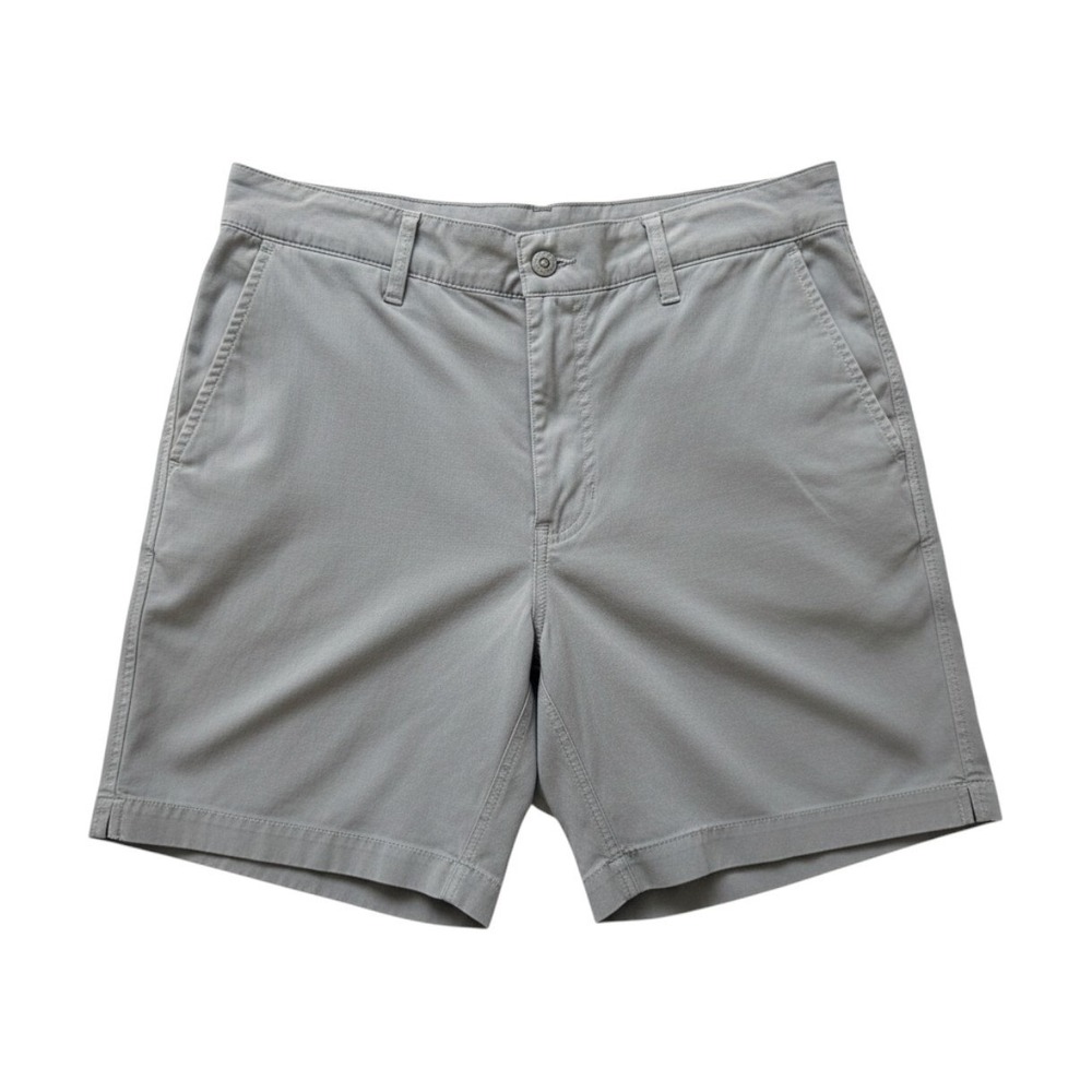 Buck Mason 6 inch Deck Shorts Mens Elastic Back Cotton Blend Size 30 Gray